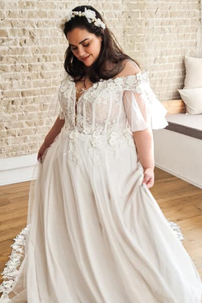 Star Dust- Plus size wedding gowns - Studio Levana - Couture Wedding Gowns