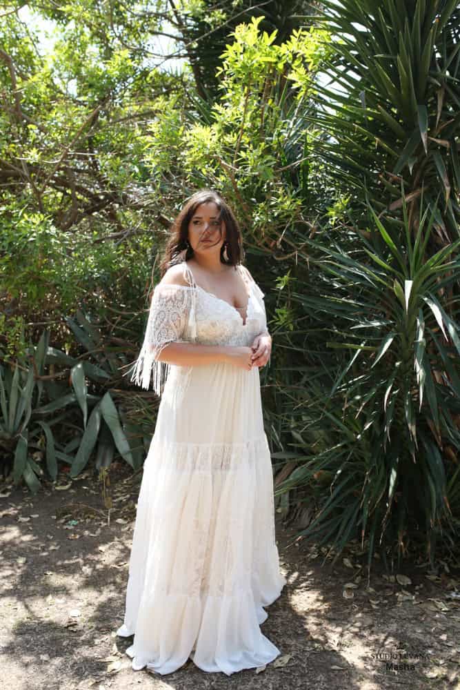 Boho wedding dresses plus size best sale