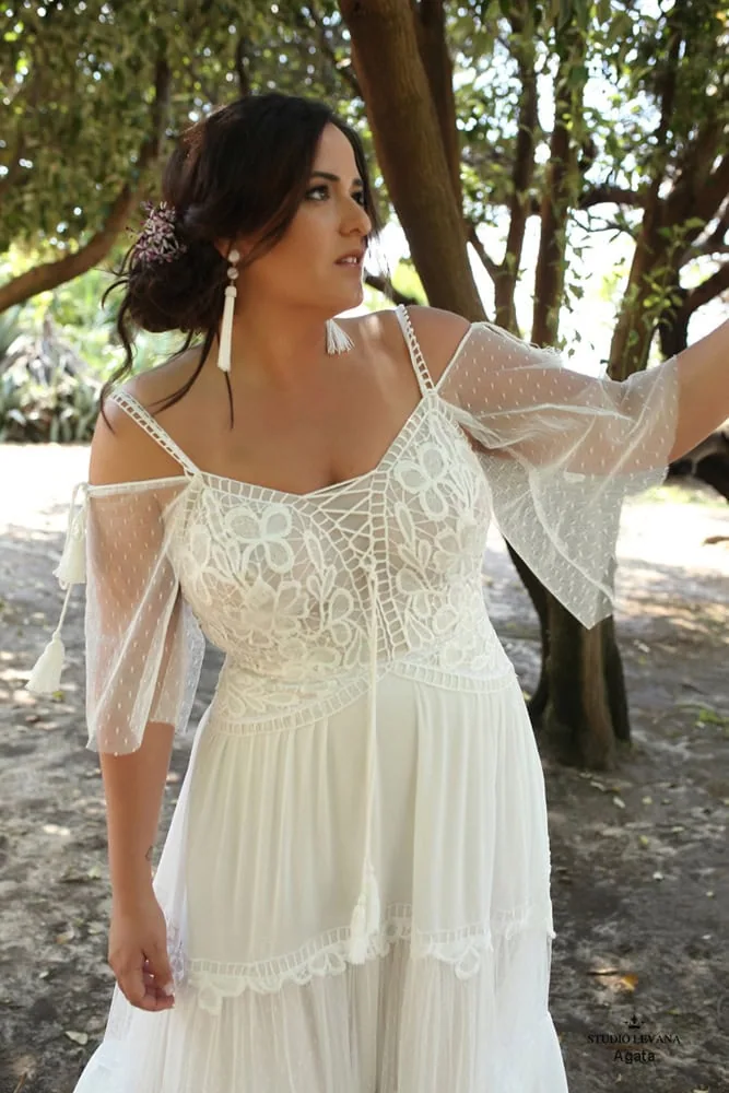 Plus Size Boho Wedding Dress Collection Studio Levana