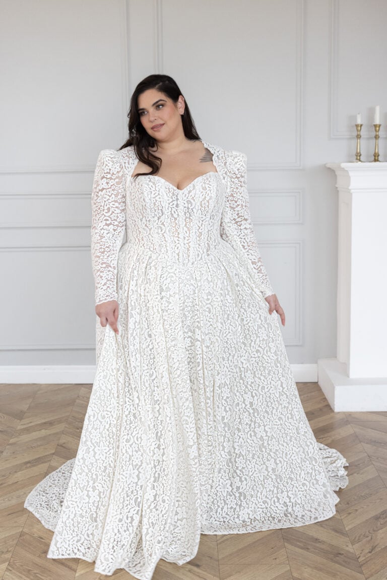 Lace Studio Dove Lace - Studio Levana – Plus Size Wedding Dresses with Built-In Support